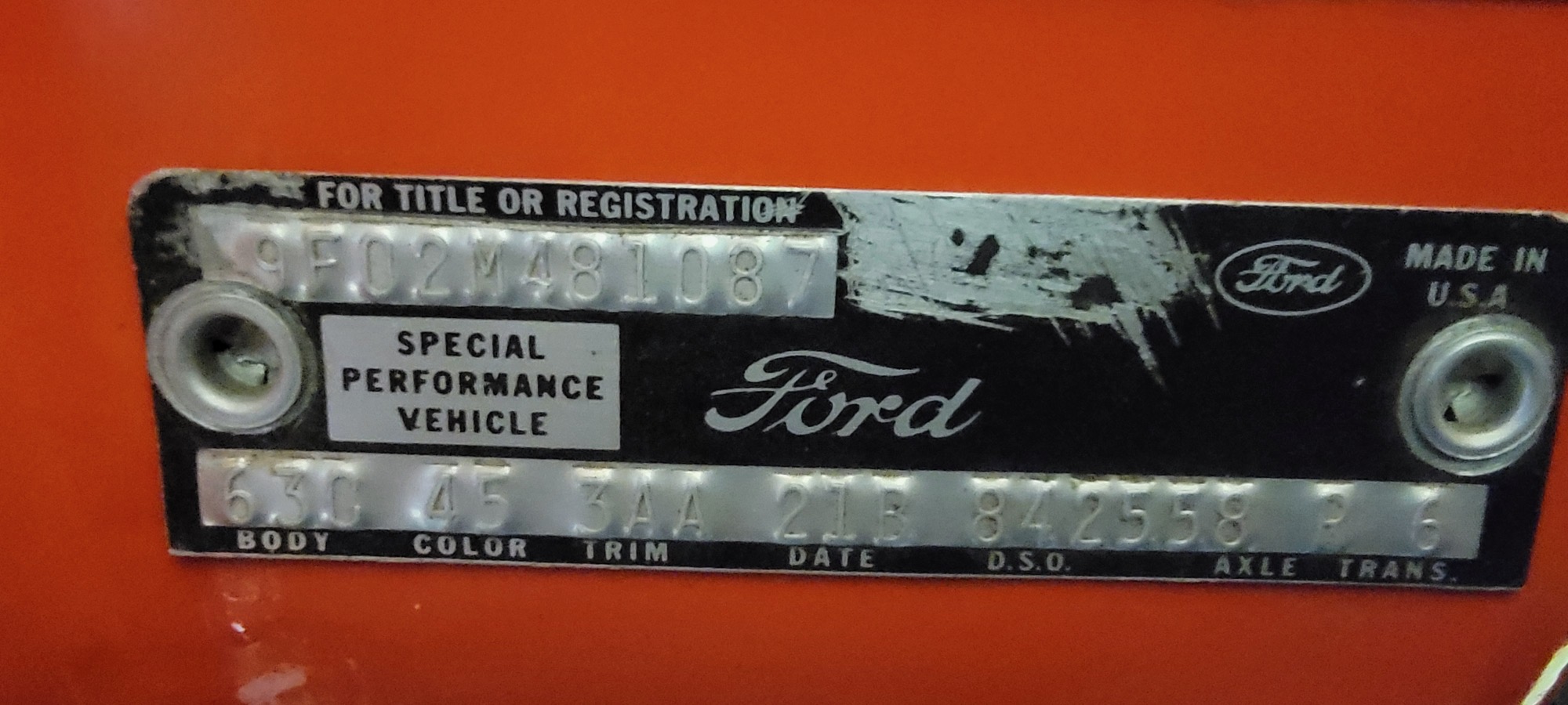 1969 Ford Mustang Shelby GT350